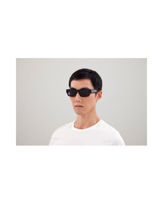 Balenciaga Black Bb0261Sa 001 Sunglasses Acetate Squared for men