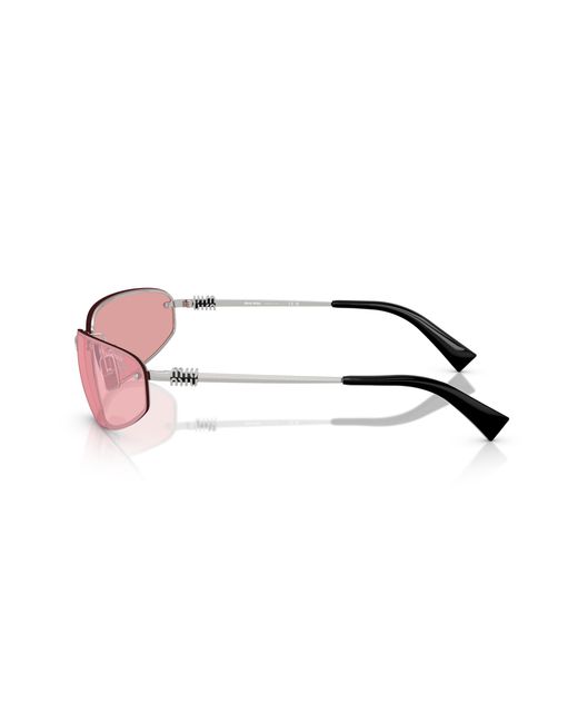 Miu Miu Black Mu A50S 1Bc70J Sunglasses Metal Round Normal