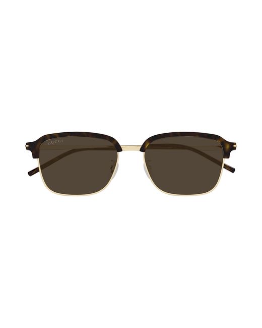 Gucci Black Gg1733Sk 002 Sunglasses Metal Round for men
