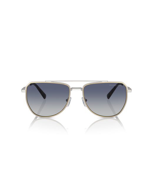 Michael Kors Black Mk1155 Whistler 18934L Sunglasses Metal Pilot Normal Shaded for men