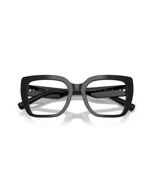 Dolce & Gabbana Black Dg3441 501 Optical Frames Acetate Transparent Squared Normal