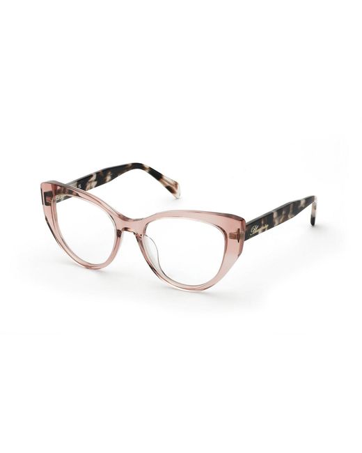 Blumarine Black Vbm882 776 Optical Frames Acetate Butterfly