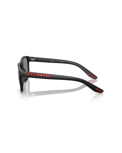 Prada Linea Rossa Black Ps 06Ys 1Bo10J Sunglasses Injected Pillow Normal for men