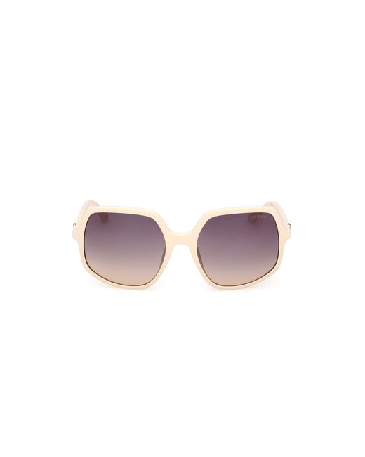 Guess Black Gu00257 25B Sunglasses Injected Smoke Squared Normal