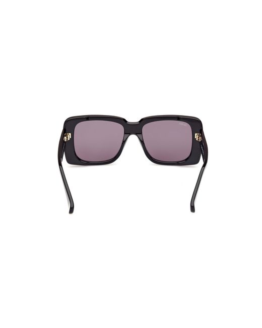 Max Mara Black Mm0091 Glimpse3 01A Sunglasses Acetate Smoke Squared Normal