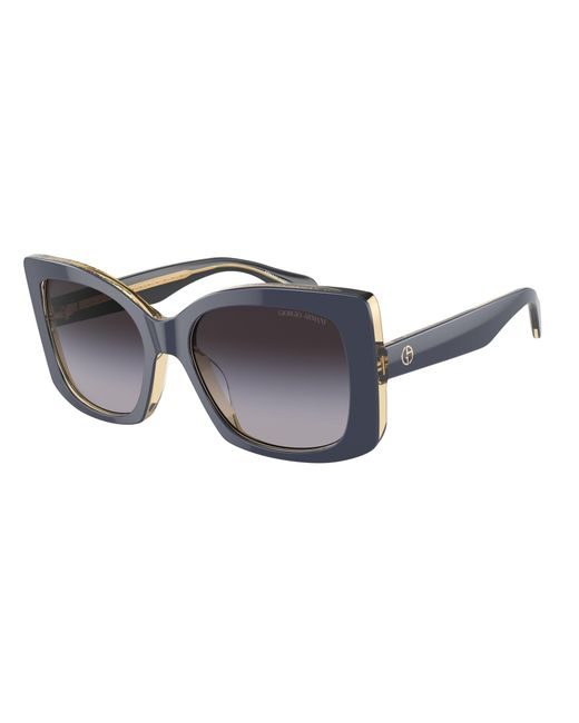 Giorgio Armani Black Ar8208U 60788G Sunglasses Acetate Squared Normal Shaded