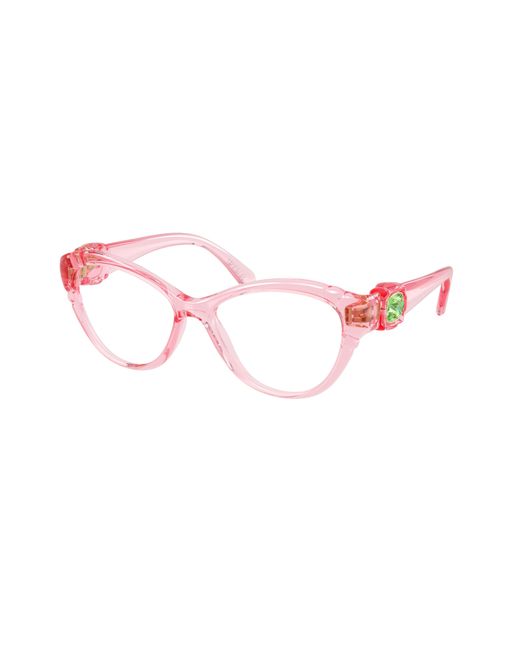 Swarovski Black Sk2057 1088 Optical Frames Injected Cat Eye Normal
