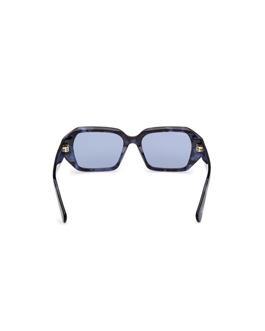 MAX&Co. Black Mo0126 55V Sunglasses Acetate Geometric Normal