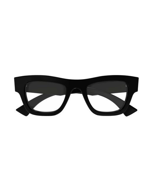 Gucci Black Gg1840O 005 Optical Frames Acetate Transparent Squared for men
