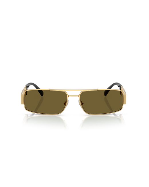 Versace Black Ve2257 100273 Sunglasses Metal Squared Normal for men