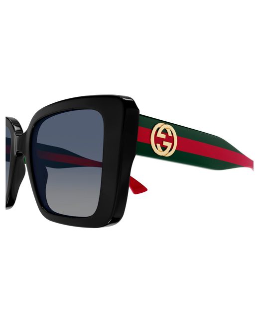 Gucci Black Gg1861S 005 Sunglasses Acetate Squared