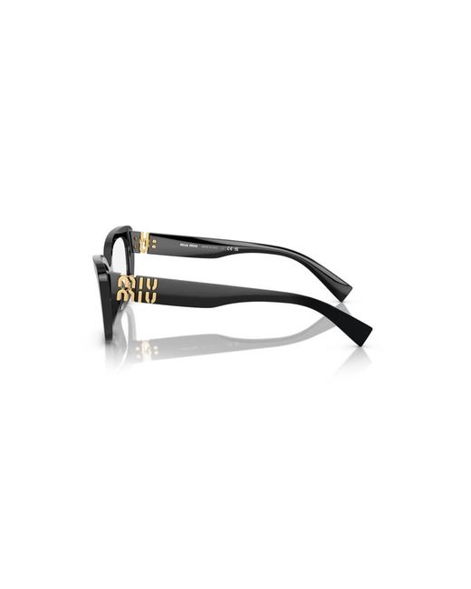 Miu Miu Black Mu 05Vv 1Ab1O1 Optical Frames Acetate Transparent Cat Eye Normal