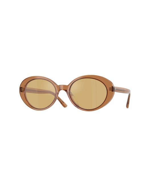 Oliver Peoples Black Ov5565Su Lumar 17830F Sunglasses Acetate Round Normal