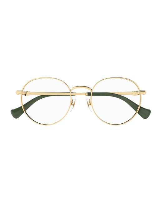 Gucci Black Gg1594O 002 Optical Frames Metal Transparent Round