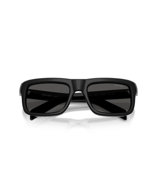 Prada Black Pr D11S 16K08Z Sunglasses Acetate Squared Normal for men