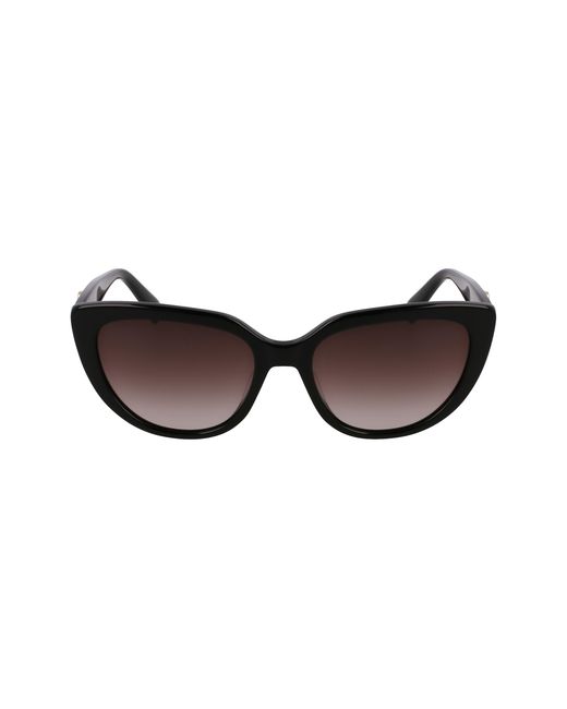 Longchamp Black 001 Sunglasses Acetate Cat Eye Normal