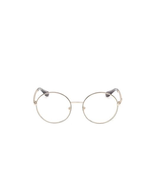Guess Black Gu50385 20 Optical Frames Metal Round Normal
