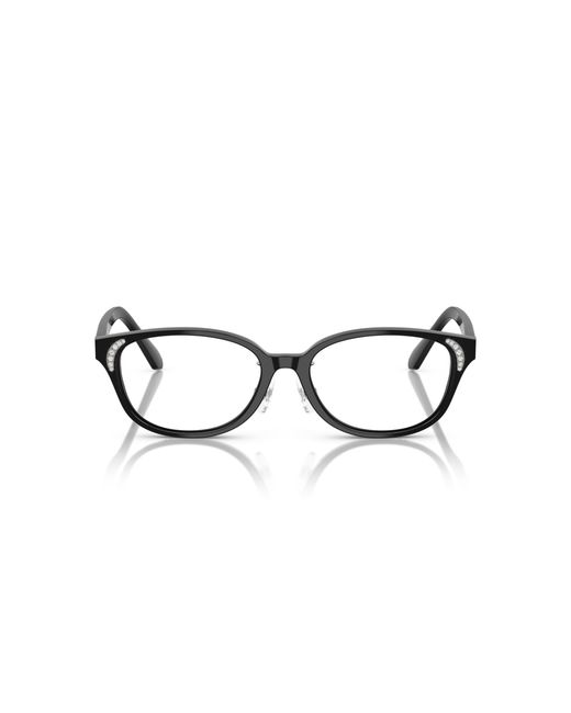 Swarovski Black Sk2040D 1001 Optical Frames Acetate Round Normal