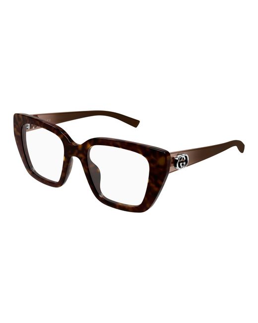 Gucci Black Gg2028O 002 Optical Frames Injected Transparent Cat Eye