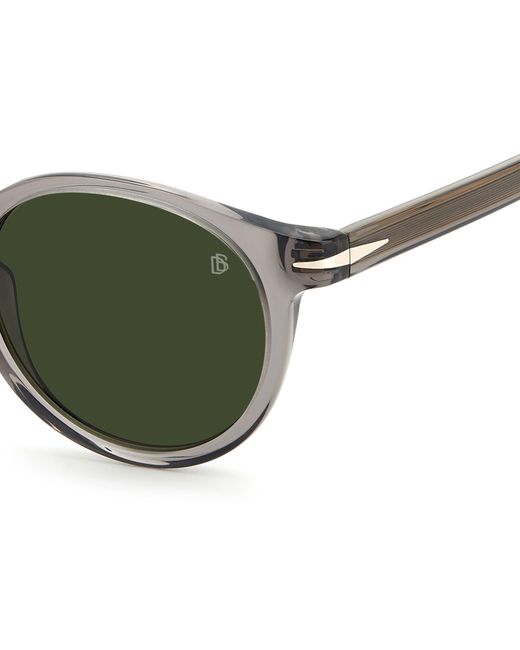 David Beckham Green Db 1036/S Kb7/Qt Sunglasses Acetate Round for men