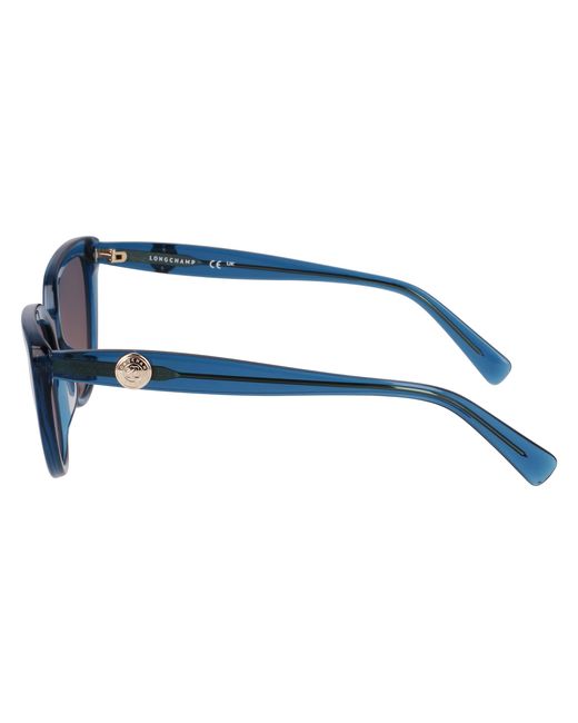 Longchamp Black Lo766S 400 Sunglasses Acetate Cat Eye Normal