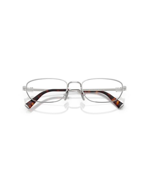 Miu Miu Black Mu 52Zv 1Bc1O1 Optical Frames Metal Transparent Geometric Normal