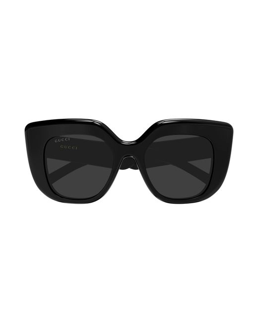 Gucci Black Gg2030S 001 Sunglasses Acetate Squared