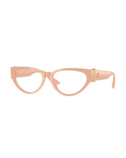 Versace Black Ve3366 5494 Optical Frames Acetate Transparent Cat Eye Normal