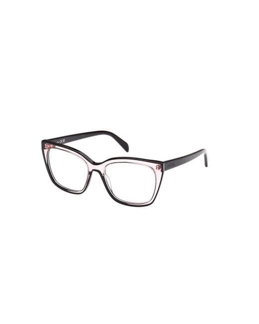 Emilio Pucci Black Ep5251 074 Optical Frames Acetate Squared Normal