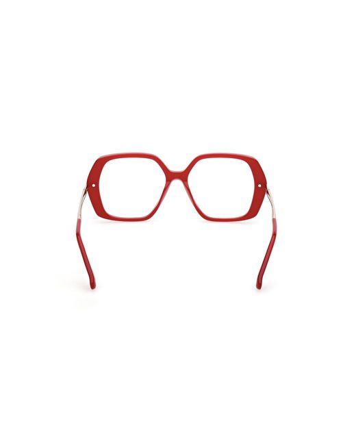 Max Mara Black Mm5175 066 Optical Frames Acetate Geometric Normal