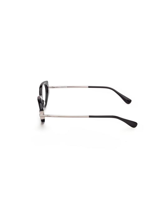 Max Mara Black Mm5225 001 Optical Frames Acetate Round Normal
