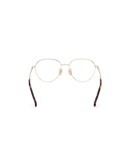 Max Mara Black Mm5099-H 032 Optical Frames Metal Round Normal
