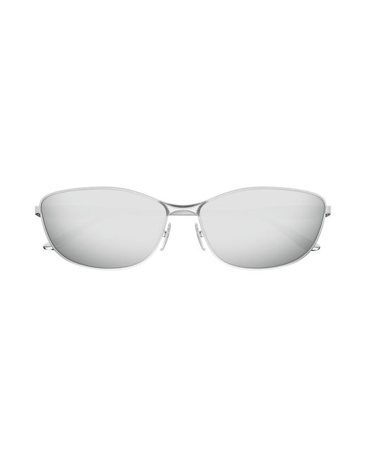 Balenciaga Black Bb0357Sa 002 Sunglasses Metal Squared
