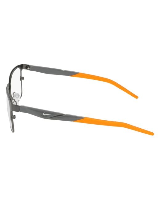 Nike Black 8185 070 Optical Frames Metal Squared Normal for men