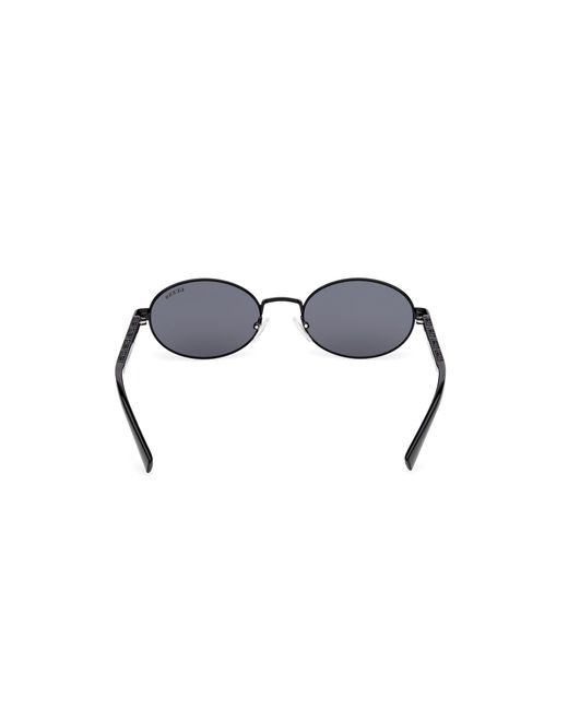 Guess Black Gu00232 01A Sunglasses Metal Smoke Round Normal