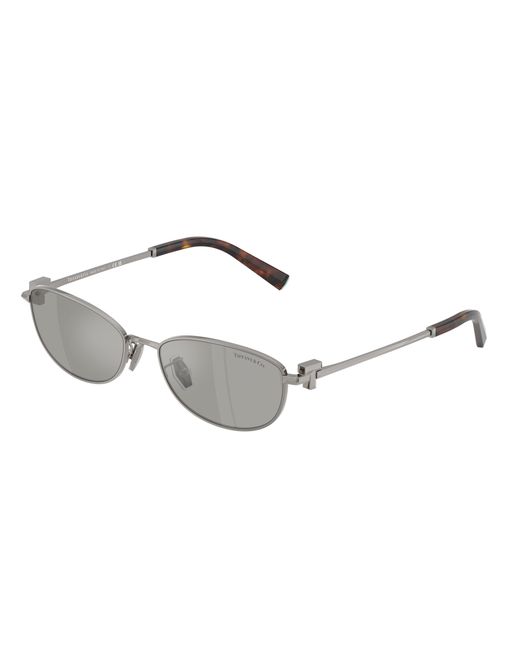 Tiffany & Co Black Tf3115 60036G Sunglasses Steel Round Mirrored