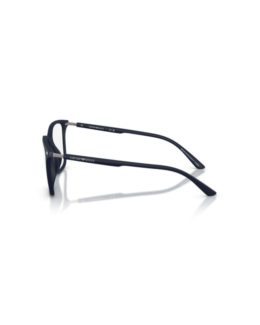 Emporio Armani Black Ea3242U 5088 Optical Frames Injected Squared Normal for men