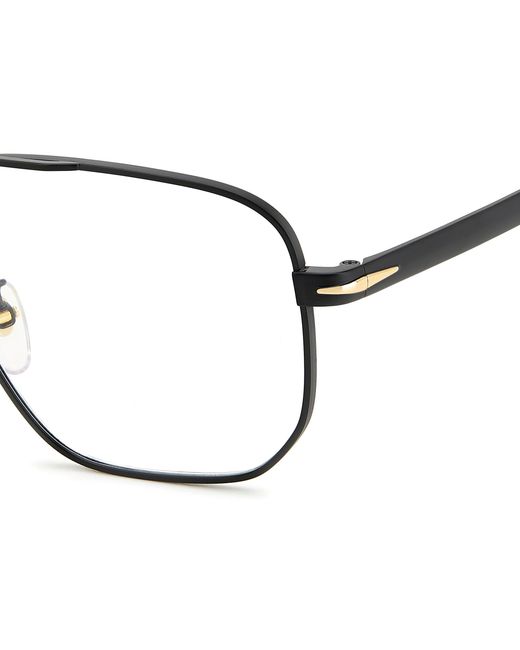 David Beckham Black Db 7124 2M2 Optical Frames Titanium Squared for men