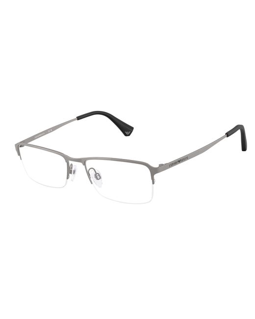 Emporio Armani Black Ea1044Td 3032 Optical Frames Titanium Transparent Squared Normal for men