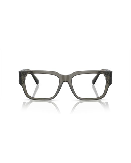 Versace Black Ve3350 5436 Optical Frames Acetate Squared for men