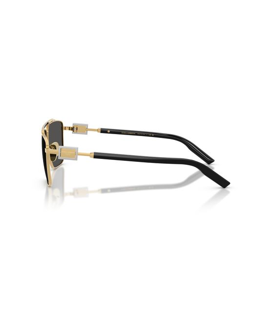 Dolce & Gabbana Black Dg2336 02/87 Sunglasses Metal Squared Normal for men