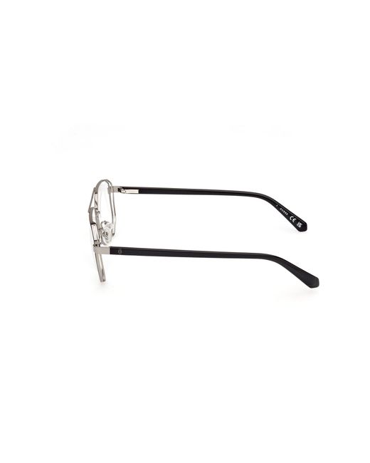 Guess Black Gu50135 005 Optical Frames Metal Squared Normal for men