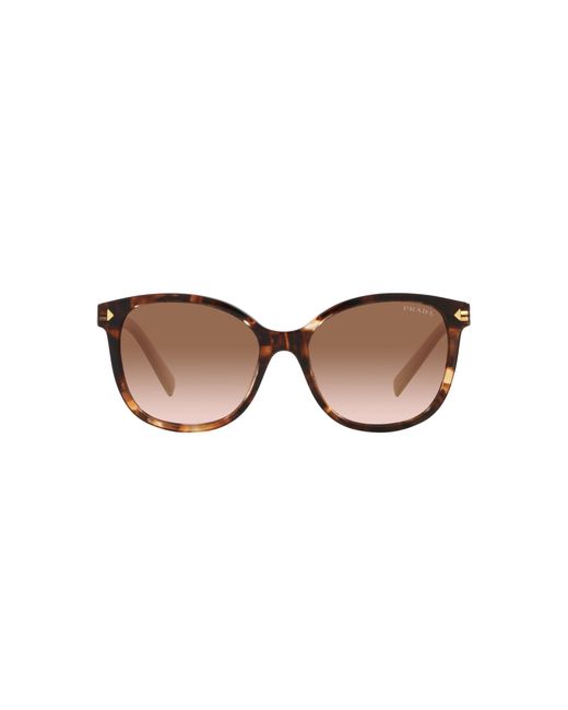 Prada Black Pr 22Zs 07R0A6 Sunglasses Acetate Squared Normal Shaded