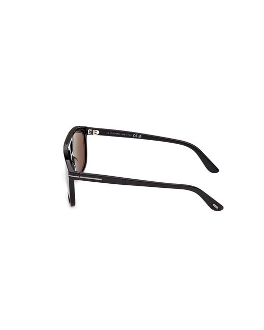 Tom Ford Black Ft1338-N Brianna-02 01A Sunglasses Acetate Smoke Squared Normal