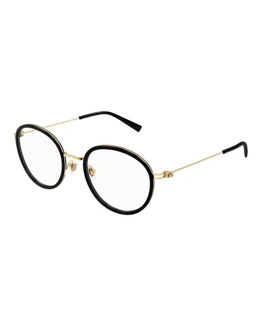 Gucci Black Gg1851Oa 002 Optical Frames Injected Transparent Round