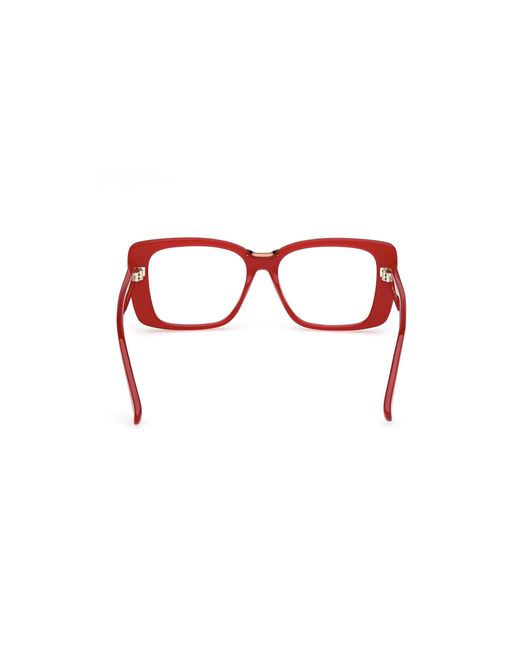 Max Mara Red Mm5208 066 Optical Frames Acetate Butterfly Normal