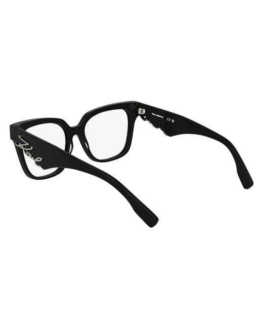 Karl Lagerfeld Black Kl6190 001 Optical Frames Acetate Squared Normal