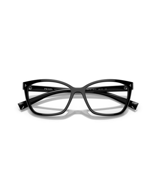 Prada Black Pr 15Zv 17N1O1 Optical Frames Acetate Squared Normal