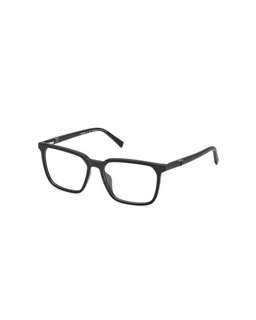Timberland Black Tb1740 052 Optical Frames Injected Squared Normal for men