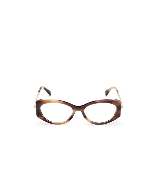 Max Mara Black Mm5204 047 Optical Frames Acetate Round Normal